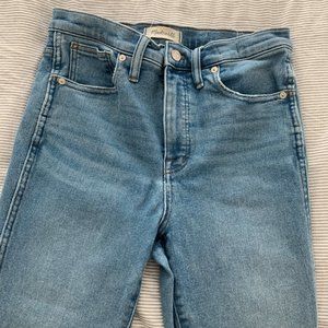 Madewell 10" High Rise Skinny Jeans Size 29